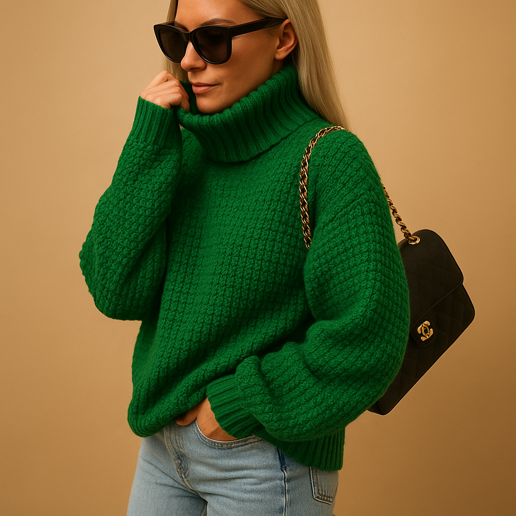 Warm Knitted Women's Sweater – Relaxed Fit, Breathable Knit, Available in Multiple Colors 3